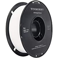 PLA Filamento 1-75 mm- TINMORRY Materiales de Impresión 3D Filamento 1 kg Spool- Blanco